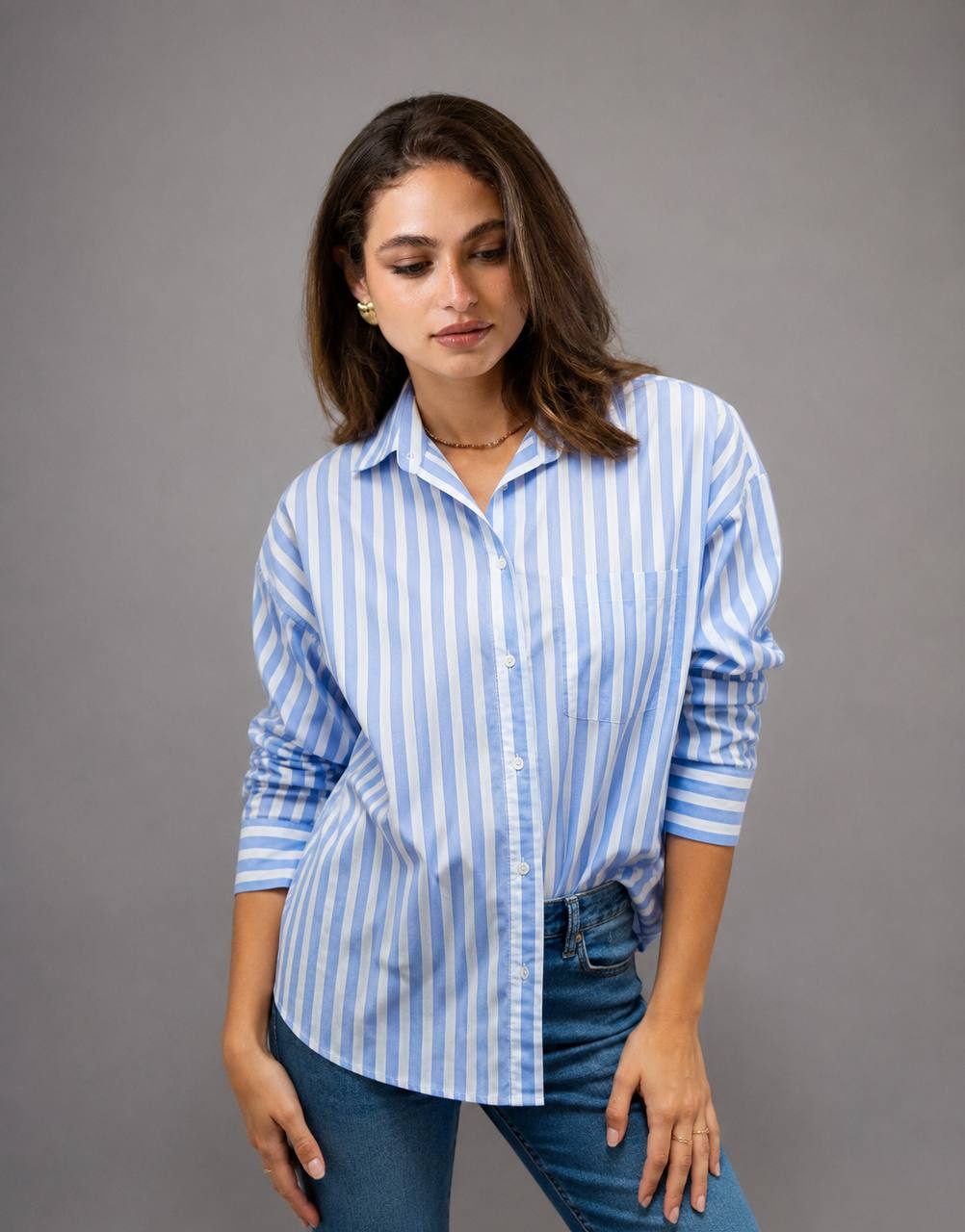 Oversized Poplin T-Shirt